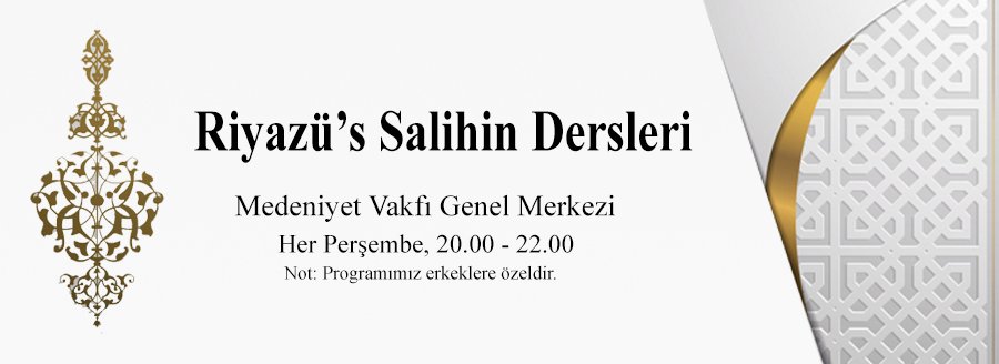 Riyazu's Salihin Dersleri